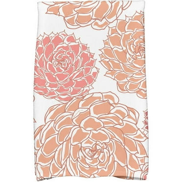 3D Rose French Paisley Blue TWL_59830_1 Towel 15 x 22 